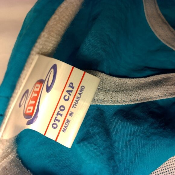 Vintage Brooklyn Freightliner Cap Hat Turquoise Blue Nylon Otto Cap Strap Back - Picture 9 of 14